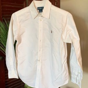 White Ralph Lauren button down boys